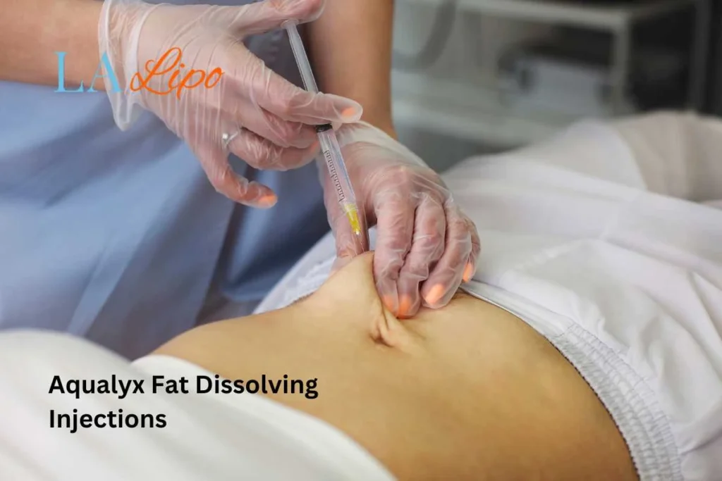 woman having fat dissolving injections Coventry in the stomach