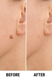 Skin tags removal Coventry before and after